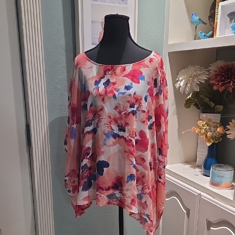 Chico's Vibrant Floral Blouse
